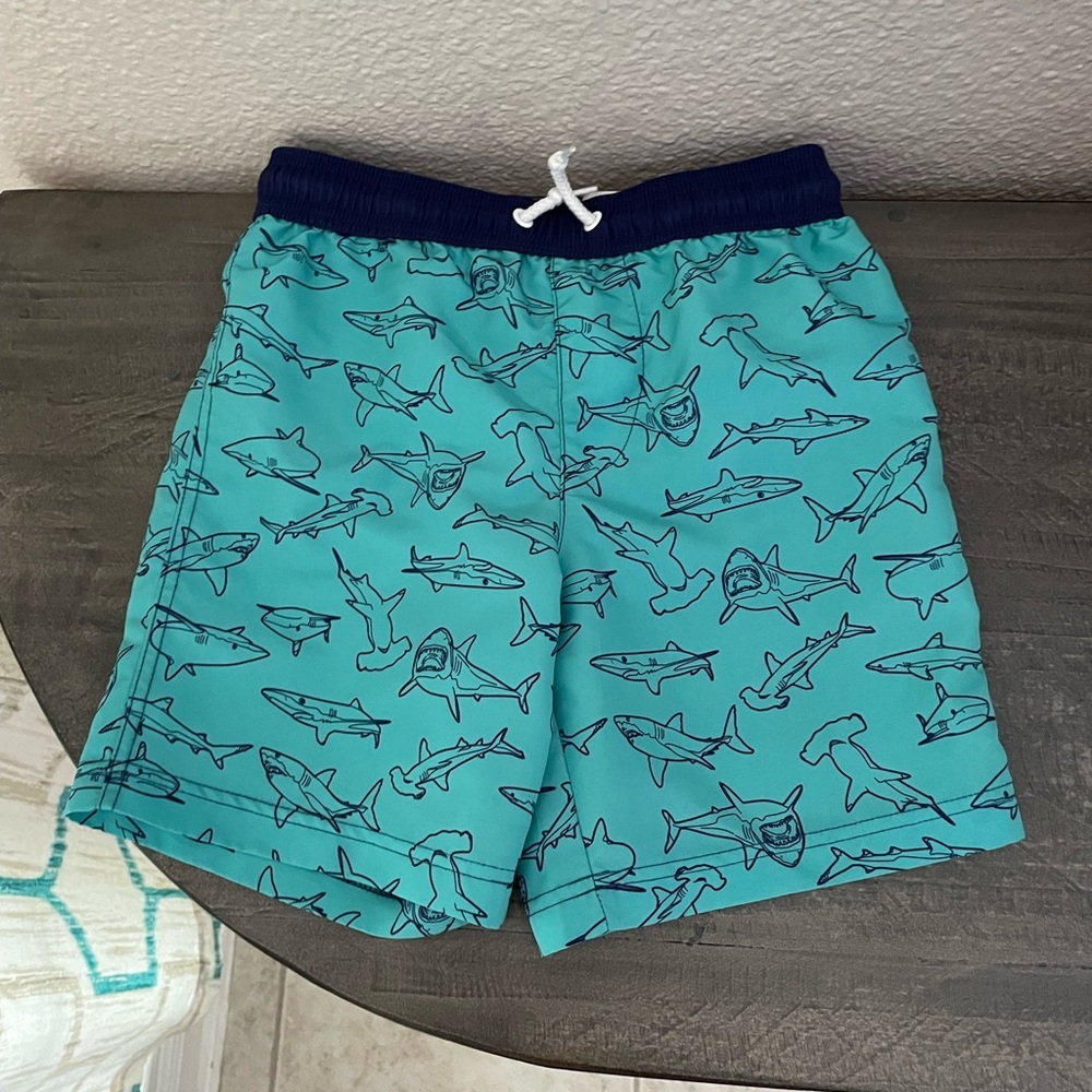 Tommy Bahama Shark Print Kids Swim trunks